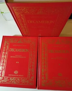 Giovanni Boccaccio DECAMERON 3 volumi EDITORIALE DEL DRAGO Illustrazioni Parigi - Foto 1 di 3