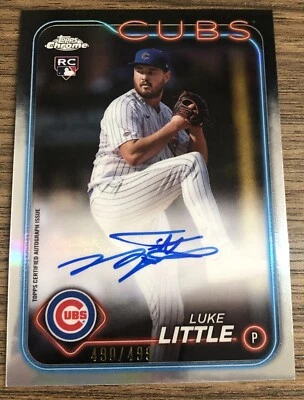 2024 Topps Chrome - Rookie Autographs Refractor #RA-LL Luke Little /499 (AU, RC) - Image 1 of 2
