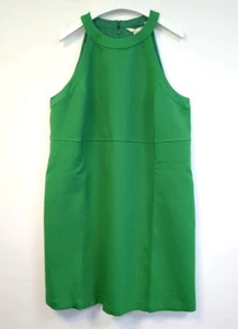 BODEN Sleeveless Mini Shift Dress UK 16L Long Green Wool Blend Lined NWT D0464 - Picture 1 of 7