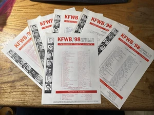 ROCK 'N' ROLL NEWS: 1964 KFWB / 98 Fabulous Forty Surveys Lot GET THEM ALL - Bild 1 von 12