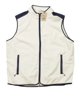 Peter Millar Men's White Sand Seaside Fleece Vest $165 - Picture 1 of 5