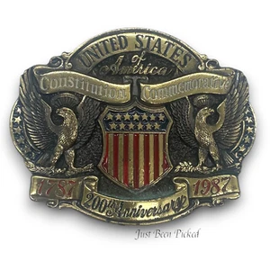 Belt Buckle  200th Anniversary Constitution Limited Edition United States - Picture 1 of 2