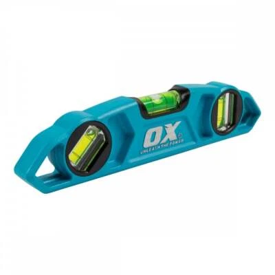 Ox Tools P027625 230mm 9" Pro Torpedo Spirit Level Boat Rare Earth Magnets