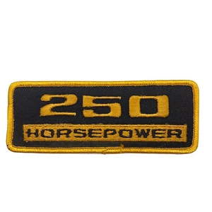  250 Horsepower Patch 5" x 2" Embroidered Chevrolet Corvette Engine Chevy - Picture 1 of 7