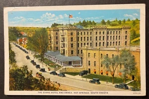 The Evans Hotel and Annex Hot Springs South Dakota printed 1955 - Picture 1 of 2