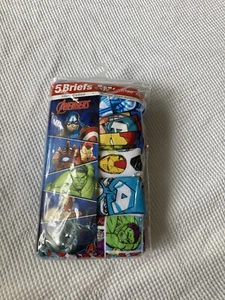 Avenger  5 Pkg NWT Baby Boy Briefs Size 4 - Picture 1 of 3