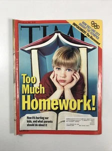 Time Magazine (January 25, 1999) (Too Much Homework, How Its Hurting Our Kids) - Picture 1 of 3
