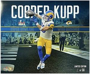 Cooper Kupp Unsigned Rams SB LVI Stylized 16" x 20" Photograph LE 56 - Picture 1 of 1