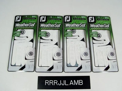 FootJoy Weathersof Weather Soft White 4 LEFT HAND GOLF GLOVES Womens Med/Large - Image 1 of 2