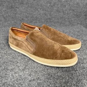Vince Herren Größe 9,5 Wildleder Halbschuhe Braun Slipper Flach Mandel Zehe Freizeit - Bild 1 von 8