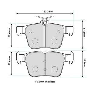 Ferodo DS1.11 Bremsbeläge hinten für diverse VAG inkl. A3, TT, Golf - (FCP4697W) - Bild 1 von 3