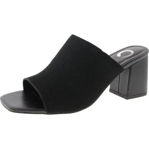 Journee Collection Womens WD-LORENNA Black Slide 6.5 Wide (C,D,W) BHFO 7495 - Picture 1 of 3