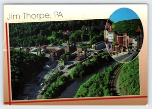 Vista Aérea Jim Thorpe Pennsylvania Vintage 4X6 Postal HMT-3 - Imagen 1 de 2