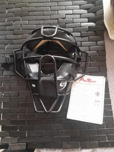 New With Tags Pro Nine Baseball/Softball Catcher's Mask Black - Picture 1 of 9