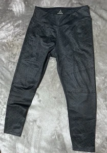 PrAna Women’s Ashley Legging Capris M Gray Pattern Tight Fit Yoga Activewear - Picture 1 of 7