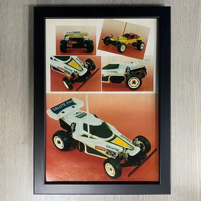 Framed Kyosho Salute 2WD, Baja Bugs, Vintage Radio Controlled Car Advertising - Image 1 of 4