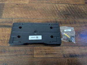 OEM NEW 2019-2023 BMW X5 Front License Plate Bracket Holder Mount Genuine Black - Picture 1 of 3