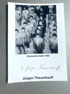 JÜRGEN THEUERKAUFF (†) & J. BRECHT Olympia 1960/3. signed Foto 10x14 Autogramm - Picture 1 of 1