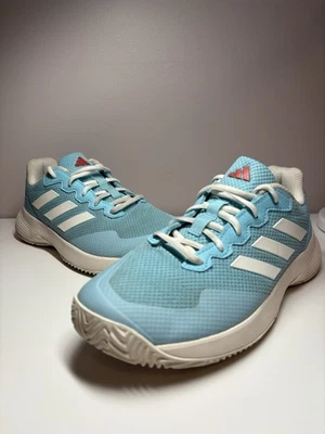 Adidas GameCourt 2.0 Women Shoes Tennis Athletic Light Aqua Sneaker - Size 8 - Image 1 of 4