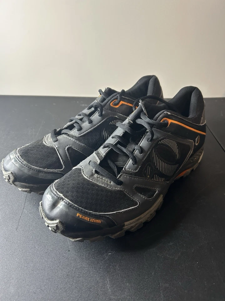 Велосипедные туфли-клипсы Pearl Izumi мужские X-Alp Seek V черные/серые/оранжевые - размер 47 - Изображение 1 из 4