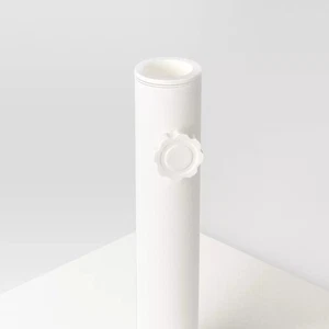 25lbs Steel Square Outdoor Patio Market Umbrella Bases White - Room Essentials = - Foto 1 di 5