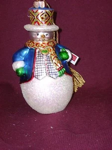 Waterford Marquis 2011 Zylinder Mütze Schneemann Ornament ~ wunderschön ~ BRANDNEU      - Bild 1 von 6