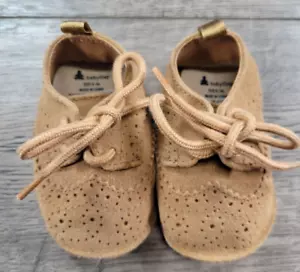 Baby Boy Gap 0-3 Month Tan Brown Casual Shoes - Picture 1 of 3