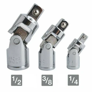 3PCS Impact Socket Wrench Adapter Set -- Universal / Swivel -- 1/2 3/8 1/4 Drive - Picture 1 of 10