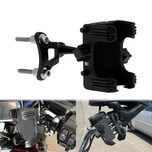 Support téléphone portable noir moto kit support GPS compatible avec Harley Softail - Photo 1 sur 12