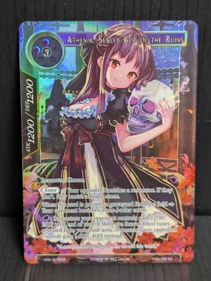 Force of Will TCG | Athenia, Sealed God of the Ruins (Secret) | ENG | NM - Image 1 of 4
