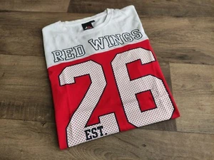 Majestic Hombre Camiseta Rojo Wings NHL Hockey En Hielo TALLA S - Imagen 1 de 9