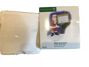 Dept 56 ~ Accessori Villaggio ~ Insegna Villaggio Babbo Natale ~ 53051 ~ Nuovo con scatola - Foto 1 di 4