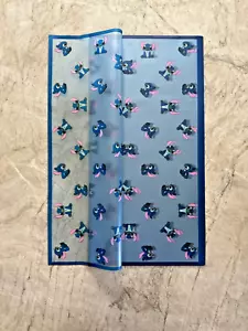 Stitch Blue Korean Wrapping Paper Waterproof 20 Sheets - Same Day Shipping - Picture 1 of 1