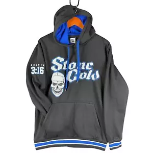 Felpa con cappuccio Stone Cold Steven Austin WWE Austin 3:16 logo ciniglia pullover uomo grande - Foto 1 di 7