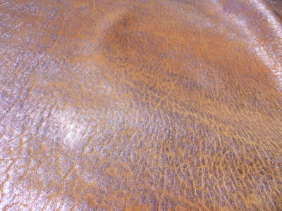 Lambskin leather hide Metallic Purple Wash on Salmon w/Elephant Grain Texture - Image 1 of 4