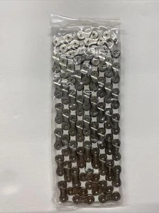 NEW 9 Speed Bike Chain White Color 1/2” x 5/64” x 116 links - Picture 1 of 3