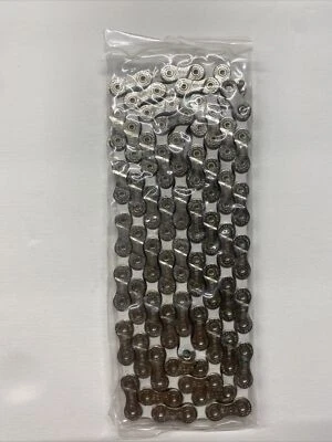 NUEVA Cadena Bicicleta 9 Velocidades Color Blanco 1/2” x 5/64” x 116 Eslabones Foto 1 de 3