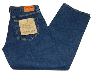 Men's Loose Jeans NEW US Polo Assn. Darius Premium Tag 34/32 measured Size 35x32 - Picture 1 of 6