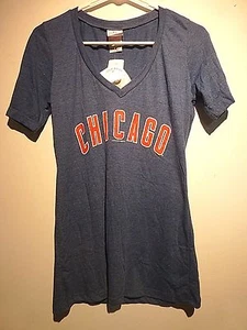Chicago Cubs baseball T shirt Blue medium women's new with tags - Picture 1 of 2