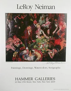 Hammer Galleries "International Roulette" by Leroy Neiman Signed Poster w/ CoA - Picture 1 of 4