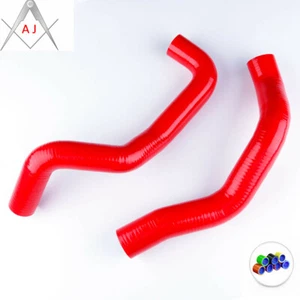 Red For 1994-1995 Ford Mustang GT Cobra Silicone Radiator Boost Coolant Hose Kit - Foto 1 di 5