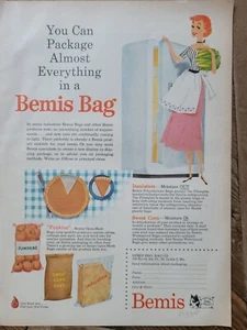 1953 Bemis Bag Company you can package almost everything in vintage Ad - Picture 1 of 1