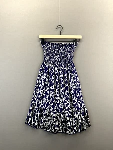 Romeo Juliet Couture Womens Dress Blue Polka Dot Off The Shoulder NWT Size XS - Picture 1 of 10