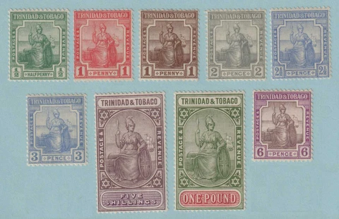 TRINIDAD & TOBAGO 12 - 20 SG 206 - 215 MINT HINGED OG * SET - EXTRA FINE! - T650 Cover