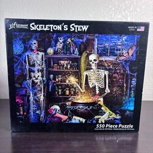 Skeleton Stew By Larry Hersberger 550 Piece Jigsaw Puzzle Vermont Puzzle Company - Picture 1 of 9
