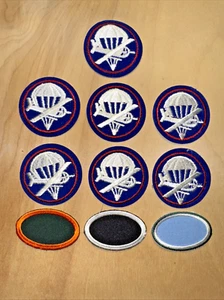 WW II Style Parachute Infantry Regiment (PIR) Reenactor Cap Patch and Oval Lot - Picture 1 of 2
