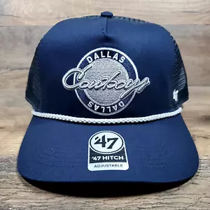 Dallas Cowboys '47 Promenade Hitch Snapback Trucker Hat Cap Navy Blue NEW - Picture 1 of 12