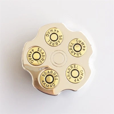Пряжка для ремня спиннинга Bright Silver Gun Bullet Spinner также в наличии в США - Изображение 1 из 4