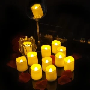 12Pcs Flickering Flameless LED Tea Light,Battery Candles for Wedding,Party,Decor - Picture 1 of 8