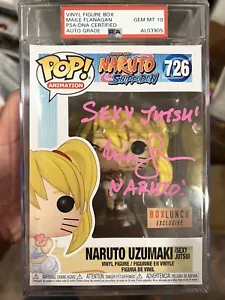 Funko Pop! #726 Flannigan por correo firmado Naruto Uzumaki (Sexy Jutsu) PSA 10 GEMA 🙂 - Imagen 1 de 1